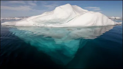Bloc détaché d'un glacier polaire et dérivant sur l'océan. Terme aux origines anglaise et néerlandaise.