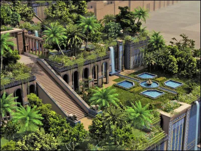 Complétez le nom de cet édifice antique, considéré comme une des Sept Merveilles du monde : ''Les jardins... de Babylone''.