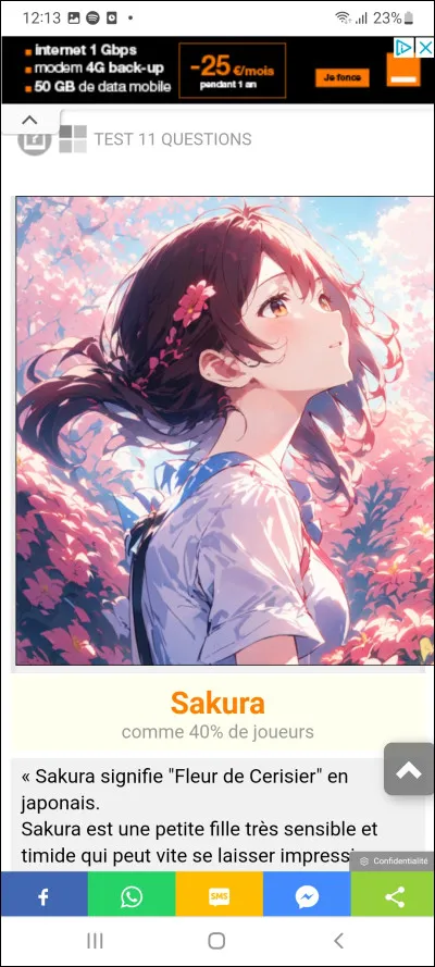 Quel personnage est kawaii ?