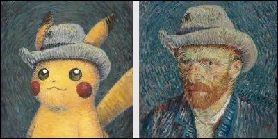 Dans le style de quel artiste ce mignon Pikachu est-il représenté ?