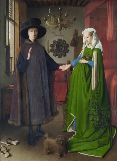 Ce célèbre tableau des Epoux Arnolfini est intriguant en raison du miroir accroché au fond. Qui est le peintre ?