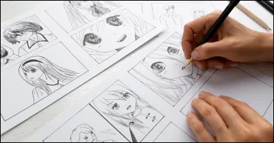 Les mangas viennent du Japon.
Souvent les mangakas travaillent de :