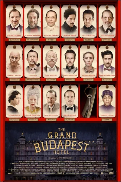 Quel acteur français a interprété un majordome dans "The Grand Budapest Hotel" ?