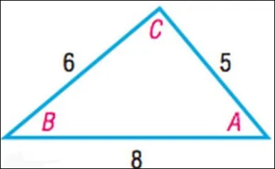 Le triangle ci-dessus n'est pas à l'échelle. Le nombre à côté de chaque côté représente sa longueur en centimètres.

Ce triangle est-il rectangle ?