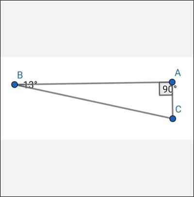 Si je sais qu'un triangle rectangle a un angle de 13°, quelle est la mesure de l'autre angle aigu ?