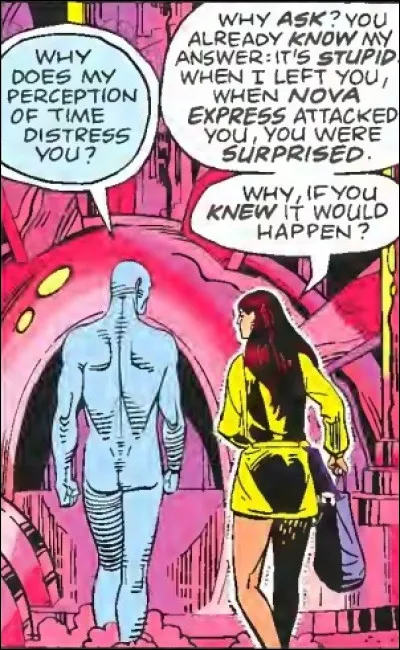 (chap.9) Où le docteur Manhattan emmènera-t-il Laurie pour discuter du sort de l'humanité ?