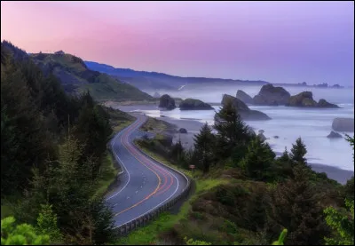 La Highway 101, route côtière américaine traverse trois magnifiques États de l'ouest sur 2400 kilomètres, le long de l'océan Pacifique. Quels États traverse-t-elle ?