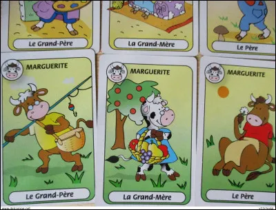 Le jeu de société "Sept Familles" classique est basé sur des familles d'animaux.
