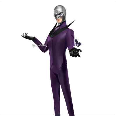 Quel est le personnage qui se cache en dessous du masque su papillon ?