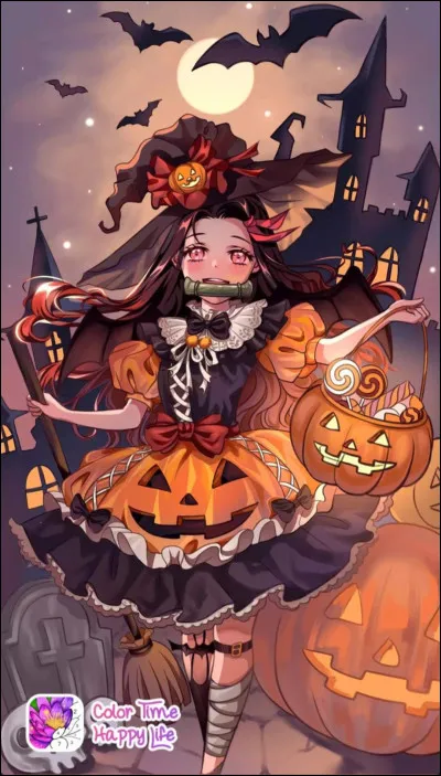 Trop mignonne la petite citrouille.