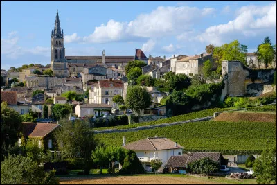 Quel est ce village, situé dans le Libournais, connu pour ses monuments historiques et pour son vin rouge réputé ?