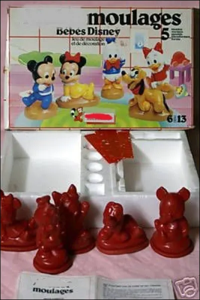 Quelle était la marque de ce jeu avec lequel on pouvait faire des moulages de personnages Disney en coulant le plâtre dans des moules en latex rouge ?