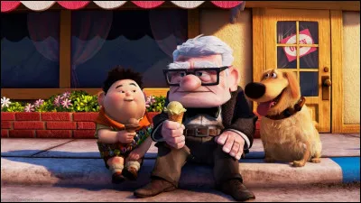 Dans ... un vieil homme grincheux s'envole dans sa maison grâce à des ballons, en compagnie d'un enfant envahissant.