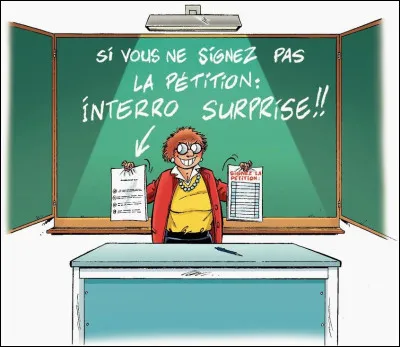 La bande dessinée "Les Profs" a été écrite par Erroc et Pica.
