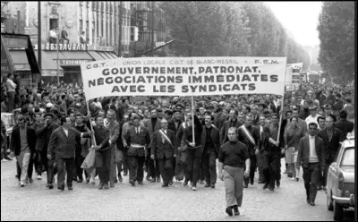 Quel événement majeur a marqué l'année 1968 en France ?