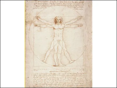 À qui doit-on le dessin intitulé "L'Homme de Vitruve" ?