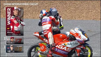 En Moto3, David Alonso signait son quatrième succès dans la plus petite catégorie. À quelle place Jaume Masiá avait-il fini ?