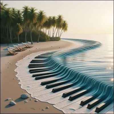 Il chantait "♫ Vivre comme une mer étale entre ciel et abîme" :