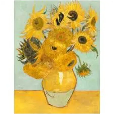 Vincent Van Gogh a peint des tournesols.