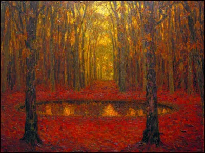 À qui doit-on "La Mare à Versailles à l'automne" ?