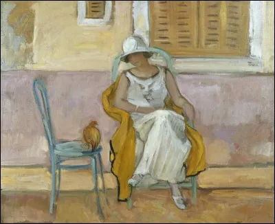 Qui a représenté "La Femme en robe blanche" ?