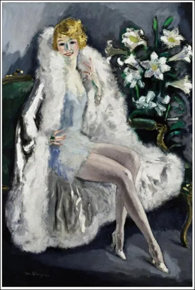 Qui a représenté Lily Damita parée de plumes blanches ?