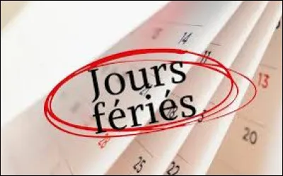 Quel est le mois de l'année comptant le plus de jours fériés en France ?