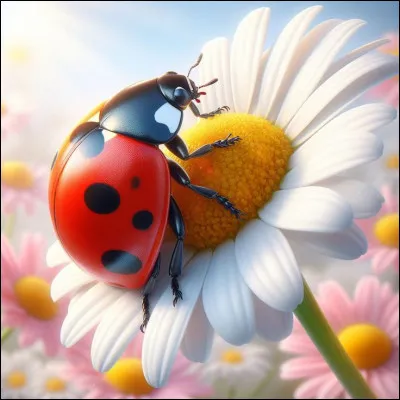 La coccinelle porte chance si elle se pose sur vous ! Mais combien de temps ?