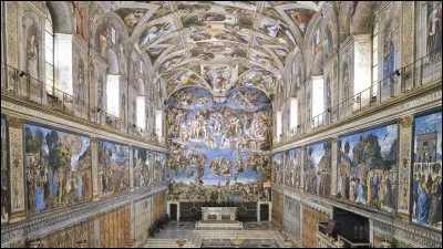 Quel artiste italien a peint le plafond de la chapelle Sixtine ?