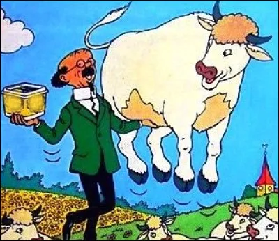 Pour quelle marque dhuile le Professeur Tournesol senvolait-il à la fin du spot ?