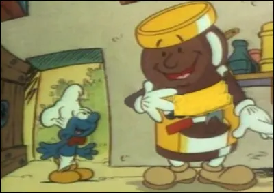 Quelle poudre chocolatée sous forme de granulés était vantée par les Schtroumpfs ?