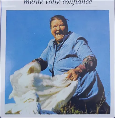 Pour quelle marque de machines à laver la Mère Denis était-elle la figure emblématique ?