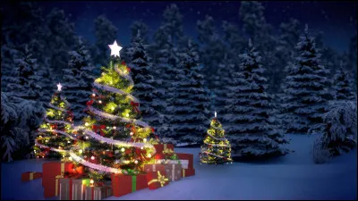 Complète les paroles : "Mon beau sapin, roi des forêts que j'aime ta verdure ! Quand par l'hiver, bois et guérets....".