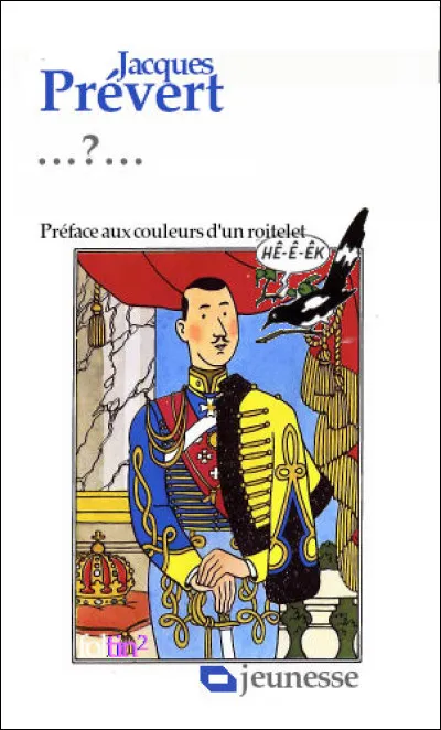 Un film d'animation pour la jeunesse, d'après un texte de Prévert : quel en est le titre ?