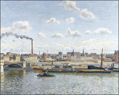 Quel peintre a repr&eacute;sent&eacute; Rouen, Le Havre et Dieppe dans plusieurs de ses tableaux ?