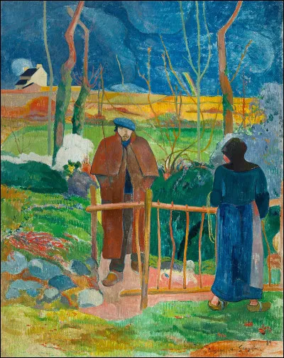 A qui doit-on la toile intitulée "Bonjour Monsieur Gauguin" ?
