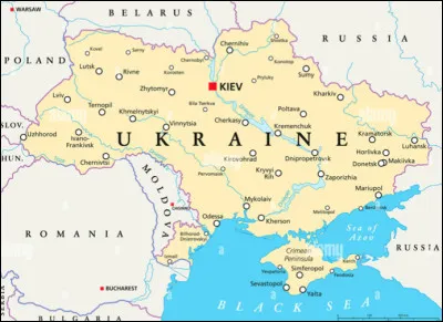 Quelle ville d'Ukraine est imaginaire ?