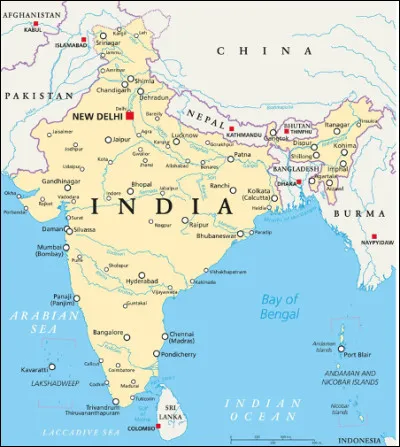 Quelle ville d'Inde est imaginaire ?