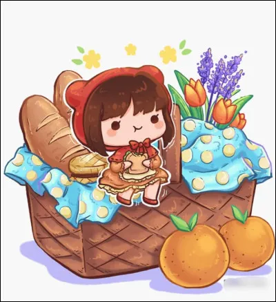 Qu'apporte le petit chaperon rouge à sa grand-mère ?