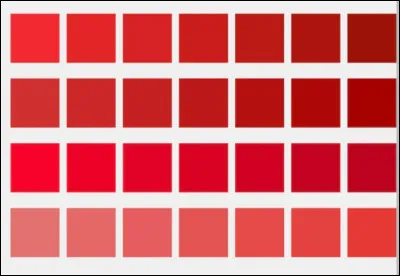Quelle teinte de rouge n'existe pas ?