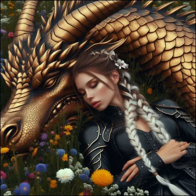 Comment s'appelle le dragon jaune qui s'est lié à elle ?