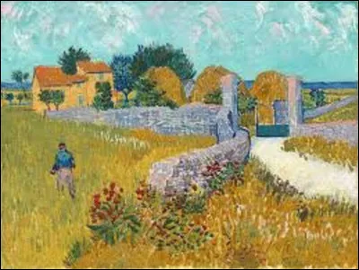 À quel peintre faut-il attribuer le tableau nommé ''Ferme en Provence'', en 1888 ?