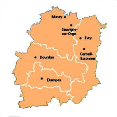 Laquelle de ces trois villes est la préfecture de l'Essonne ?