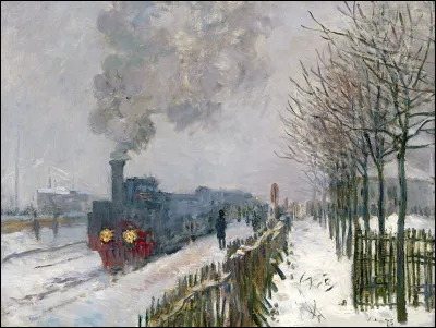 Qui a peint "Le Train dans la neige" ?