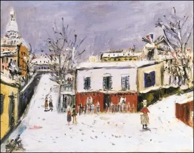 Enfin, qui a représenté "Montmartre sous la neige" ?