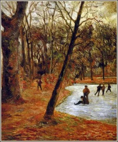 Qui a immortalisé ces "Patineurs dans un parc" ?