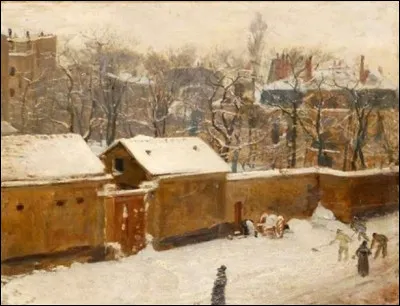 Qui a été inspiré par ce "Temps de neige à Paris" ?