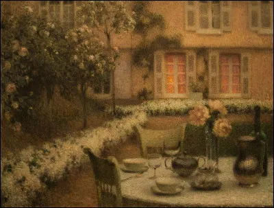 Qui nous laisse le souvenir de "La Table dans le jardin blanc" ?