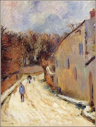 Qui a peint "Osny, rue de Pontoise en hiver" ?