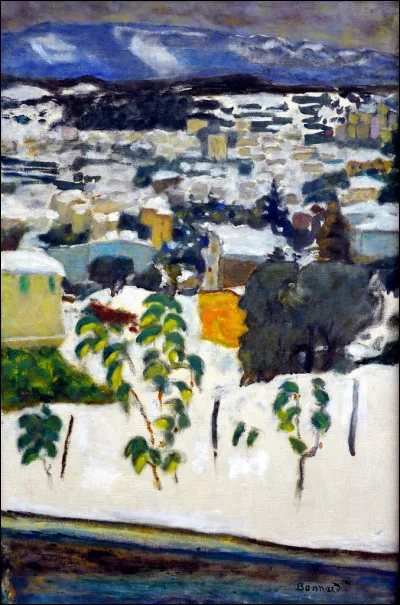 Qui a représenté "Le Cannet sous sous la neige" ?